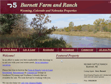 Tablet Screenshot of burnettfarmandranch.com